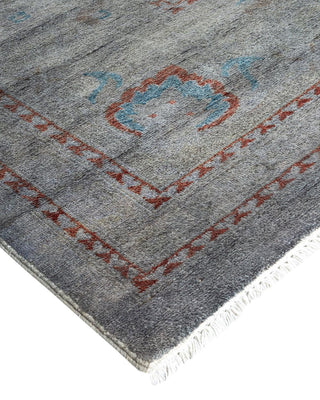 Eclectic, One-of-a-Kind Handmade Area Rug - Light Gray, 15' 5" x 12' 5" - Solo Rugs