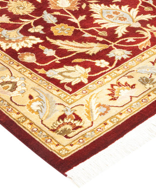 Traditional Mogul Red Wool Area Rug 3' 1" x 5' 5" - Solo Rugs