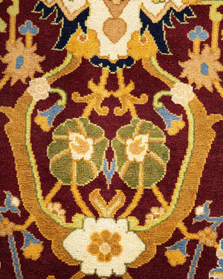 Traditional Mogul Red Wool Area Rug 8' 3" x 10' 2" - Solo Rugs