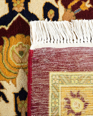 Traditional Mogul Red Wool Area Rug 8' 3" x 10' 2" - Solo Rugs