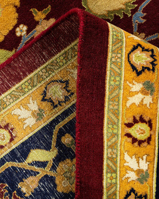 Traditional Mogul Red Wool Area Rug 8' 3" x 10' 2" - Solo Rugs