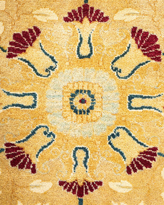 Mogul, One-of-a-Kind Hand-Knotted Area Rug - Ivory, 9' 1" x 11' 9" - Solo Rugs