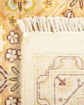 Traditional Mogul Ivory Wool Area Rug 6' 2" x 9' 2" - Solo Rugs