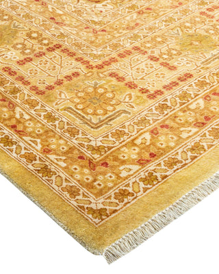 Traditional Mogul Ivory Wool Area Rug 8' 1" x 10' 5" - Solo Rugs