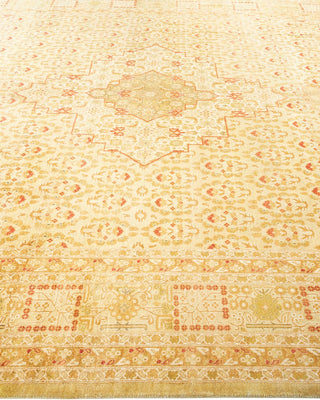 Traditional Mogul Ivory Wool Area Rug 8' 1" x 10' 5" - Solo Rugs