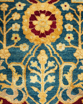 Traditional Mogul Red Wool Area Rug 8' 2" x 10' 2" - Solo Rugs