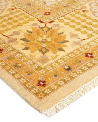 Traditional Mogul Ivory Wool Area Rug 8' 1" x 10' 3" - Solo Rugs