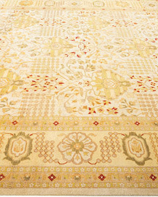 Traditional Mogul Ivory Wool Area Rug 8' 1" x 10' 3" - Solo Rugs