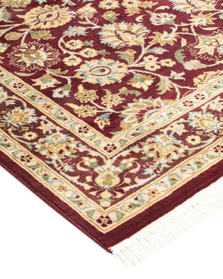 Traditional Mogul Red Wool Area Rug 3' 1" x 5' 2" - Solo Rugs