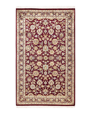 Traditional Mogul Red Wool Area Rug 3' 1" x 5' 2" - Solo Rugs