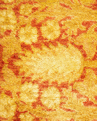 Traditional Mogul Orange Wool Area Rug 8' 1" x 10' 3" - Solo Rugs