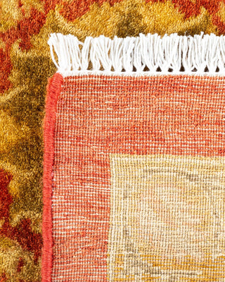 Traditional Mogul Orange Wool Area Rug 8' 1" x 10' 3" - Solo Rugs