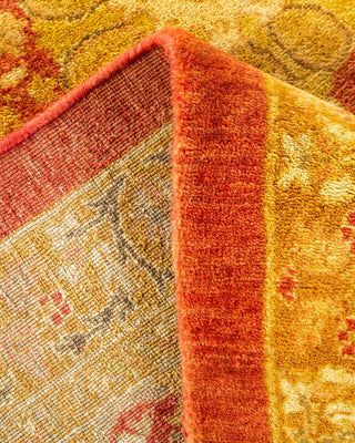 Traditional Mogul Orange Wool Area Rug 8' 1" x 10' 3" - Solo Rugs