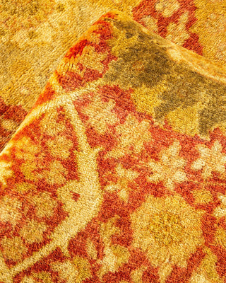 Traditional Mogul Orange Wool Area Rug 8' 1" x 10' 3" - Solo Rugs
