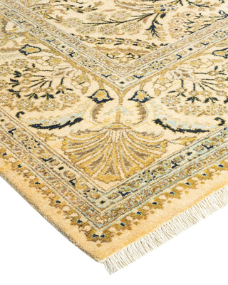 Traditional Mogul Ivory Wool Area Rug 6' 3" x 8' 3" - Solo Rugs