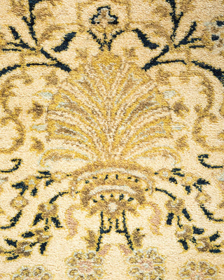 Traditional Mogul Ivory Wool Area Rug 6' 3" x 8' 3" - Solo Rugs