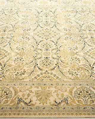 Traditional Mogul Ivory Wool Area Rug 6' 3" x 8' 3" - Solo Rugs