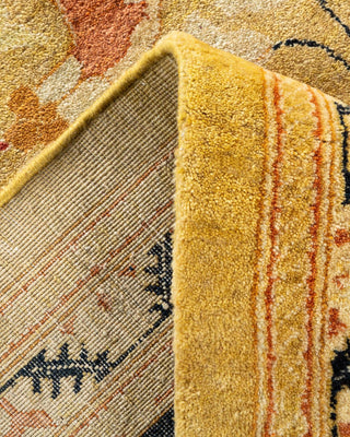 Traditional Mogul Green Wool Area Rug 9' 4" x 12' 2" - Solo Rugs