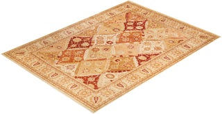 Eclectic, One-of-a-Kind Hand-Knotted Area Rug - Ivory, 9' 2" x 12' 6" - Solo Rugs