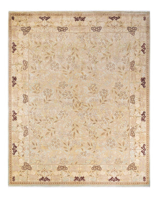 Contemporary Eclectic Light Blue Wool Area Rug 8' 2" x 10' 1" - Solo Rugs