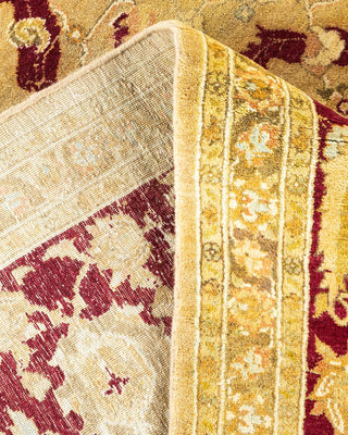 Traditional Mogul Ivory Wool Area Rug 9' 2" x 11' 10" - Solo Rugs