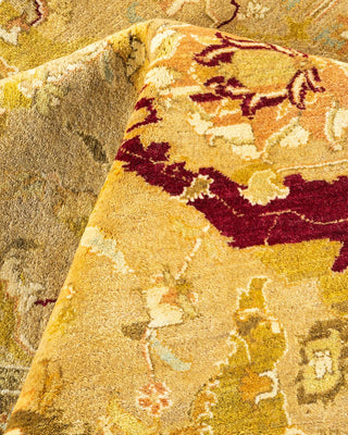 Traditional Mogul Ivory Wool Area Rug 9' 2" x 11' 10" - Solo Rugs