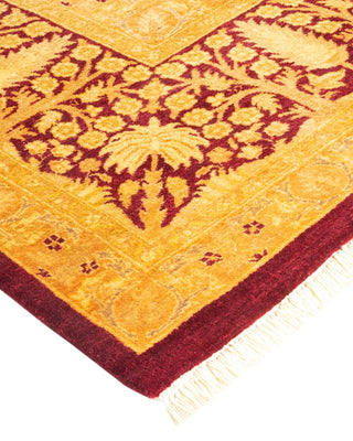 Traditional Mogul Red Wool Area Rug 8' 1" x 10' 3" - Solo Rugs
