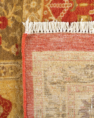 Traditional Mogul Orange Wool Area Rug 8' 2" x 10' 0" - Solo Rugs