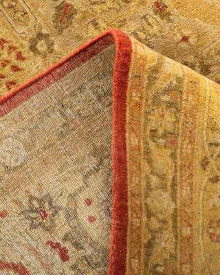 Traditional Mogul Orange Wool Area Rug 8' 2" x 10' 0" - Solo Rugs