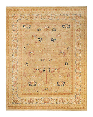 Traditional Mogul Ivory Wool Area Rug 8' 1" x 10' 1" - Solo Rugs