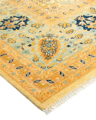 Traditional Mogul Ivory Wool Area Rug 8' 3" x 10' 3" - Solo Rugs