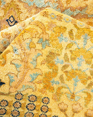 Traditional Mogul Ivory Wool Area Rug 8' 3" x 10' 3" - Solo Rugs