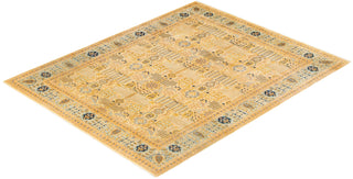 Traditional Mogul Ivory Wool Area Rug 8' 3" x 10' 3" - Solo Rugs