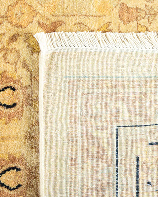 Traditional Mogul Ivory Wool Area Rug 6' 1" x 8' 9" - Solo Rugs