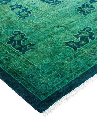Fine Vibrance, One-of-a-Kind Handmade Area Rug - Blue, 14' 10" x 9' 3" - Solo Rugs