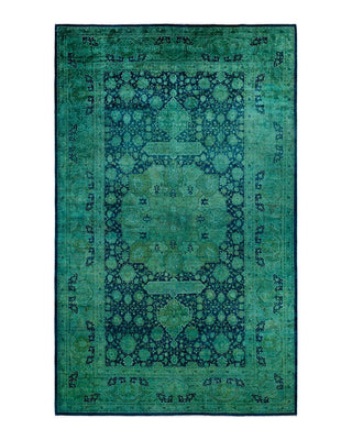 Fine Vibrance, One-of-a-Kind Handmade Area Rug - Blue, 14' 10" x 9' 3" - Solo Rugs