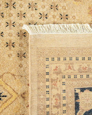 Traditional Mogul Ivory Wool Area Rug 9' 1" x 12' 3" - Solo Rugs