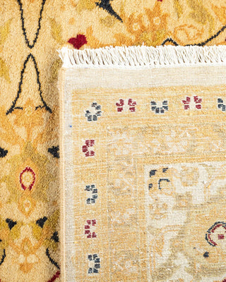 Traditional Mogul Ivory Wool Area Rug 6' 0" x 8' 8" - Solo Rugs
