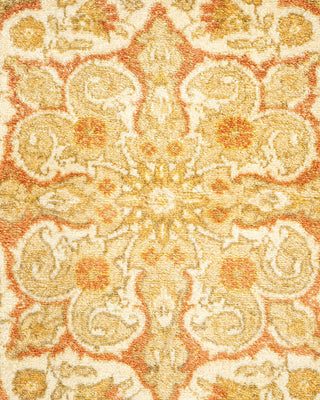 Traditional Mogul Ivory Wool Area Rug 3' 2" x 5' 1" - Solo Rugs