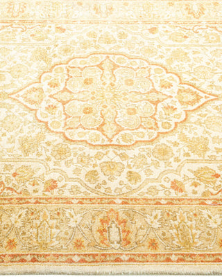 Traditional Mogul Ivory Wool Area Rug 3' 2" x 5' 1" - Solo Rugs