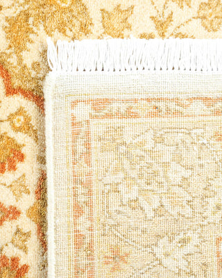 Traditional Mogul Ivory Wool Area Rug 3' 2" x 5' 1" - Solo Rugs