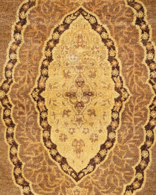 Traditional Mogul Beige Wool Area Rug 3' 2" x 5' 1" - Solo Rugs