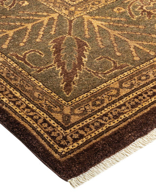 Traditional Mogul Brown Wool Area Rug 8' 1" x 10' 6" - Solo Rugs
