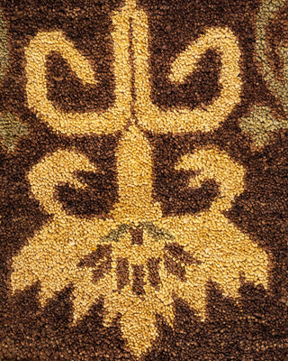 Traditional Mogul Brown Wool Area Rug 8' 1" x 10' 6" - Solo Rugs
