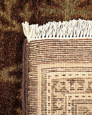 Traditional Mogul Brown Wool Area Rug 8' 1" x 10' 6" - Solo Rugs