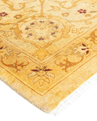Contemporary Eclectic Ivory Wool Area Rug 9' 2" x 12' 0" - Solo Rugs