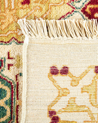 Traditional Mogul Ivory Wool Area Rug 8' 3" x 10' 3" - Solo Rugs