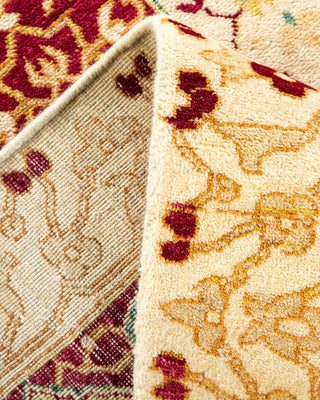 Traditional Mogul Ivory Wool Area Rug 8' 3" x 10' 3" - Solo Rugs