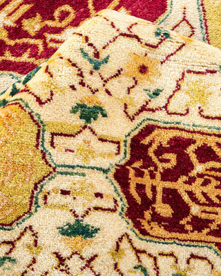 Traditional Mogul Ivory Wool Area Rug 8' 3" x 10' 3" - Solo Rugs