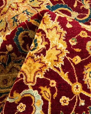 Traditional Mogul Red Wool Area Rug 6' 1" x 8' 5" - Solo Rugs